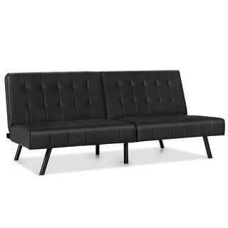 Modern sofa bed sleeper faux leather convertible sofa set couch bed sleeper chaise lounge furniture vanilla white best sale